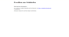 Desktop Screenshot of fossilien-solnhofen.de